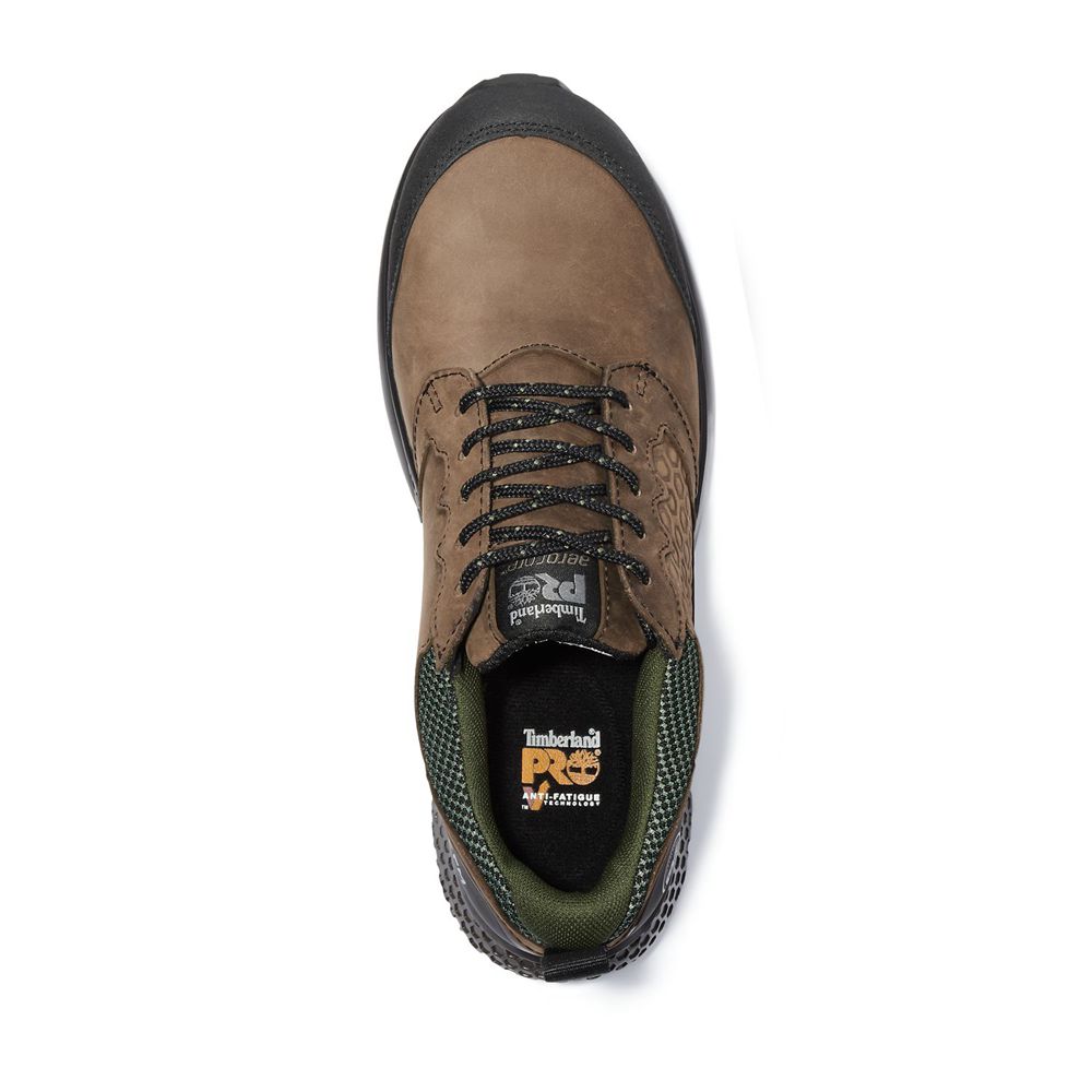 Zapatos de Trabajo Timberland Argentina Hombre - Pro® Reaxion Comp Toe - Marrones/Negras - IPLAMK-07